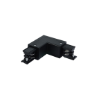 GENIUS SQUARE Eckverbinder 90° Schutzleiter links schwarz