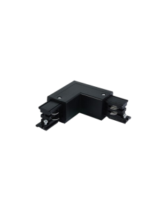 GENIUS SQUARE Eckverbinder 90° Schutzleiter links schwarz