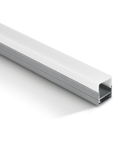 LED Aufbauprofil 7906 inkl. Zubehör Alu/opal L=2000mm
