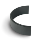 Abdeckung zu KRIKO für 1-seitigen Lichtaustritt anthrazit