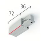 Einspeiser Schutzleiter rechts silbergrau