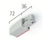 Einspeiser Schutzleiter links silbergrau