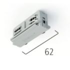 elektrischer Längsverbinder weiß