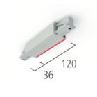 Längsverbinder mit Einspeisemöglichkeit weiß