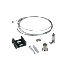 GENIUS SQUARE Seilabhängungsset höhenverstellbar inkl. Klemme schwarz L=2000mm