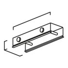 Stoßstellenverbinder für Aufhängung 13mm silbergrau