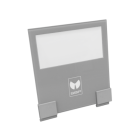 Satiniertes Glas inkl. Abdeckung A0653 für GUELL 1