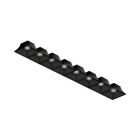 4x Raster 7x1 schwarz für ARCADIA L/B=595mm