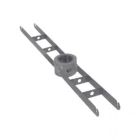 Doppelausleger 2-fach für MIRON metallgrau L=2x400mm