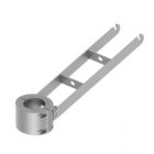 Ausleger 1-fach für MIRON metallgrau L=400mm