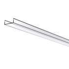 Abdeckung M20-K klar/flach für Aufbau- und Einbauprofil MICRO 20 L=2000mm