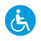 Piktogramm zu DORY M blau Toilette für Körperbehinderte