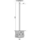 Mast zu SERTO L zum Eingraben LPH=2800mm (Gesamtlänge 3300mm) anthrazit