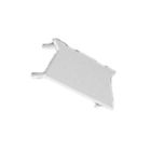 TRA 0046 Schienenenddeckel weiß