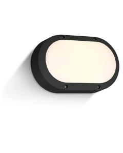 Wand-/Deckenl. OGGU LED 10W 230V 3000K 600Nlm schwarz L=215mm