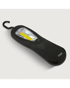 LED Magnet-Taschenlampe mit Haken 2xAAA schwarz