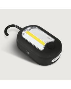 LED Magnet-Taschenlampe mit Haken 2xAAA schwarz